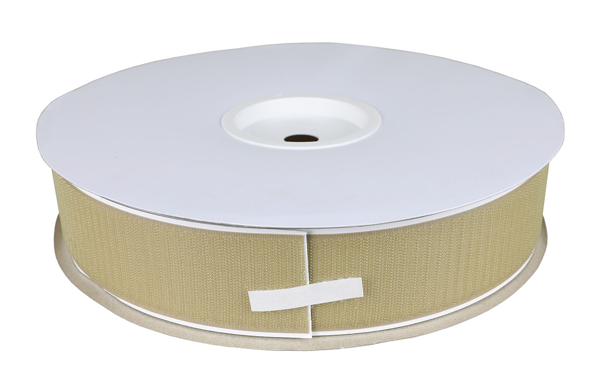 2 self-adhesive hook material 25 yard dispenser box tan