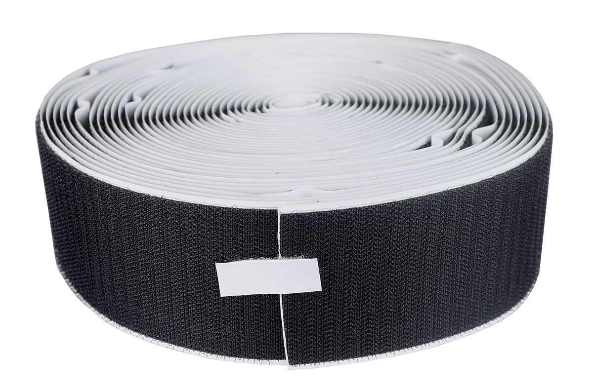 2 self-adhesive hook material 10 yard dispenser box black