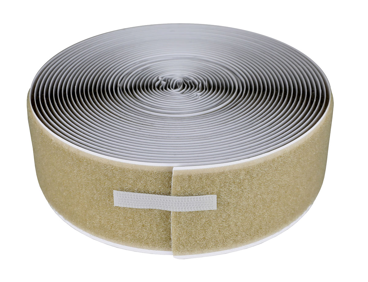 2 self-adhesive loop material 10 yard dispenser box tan