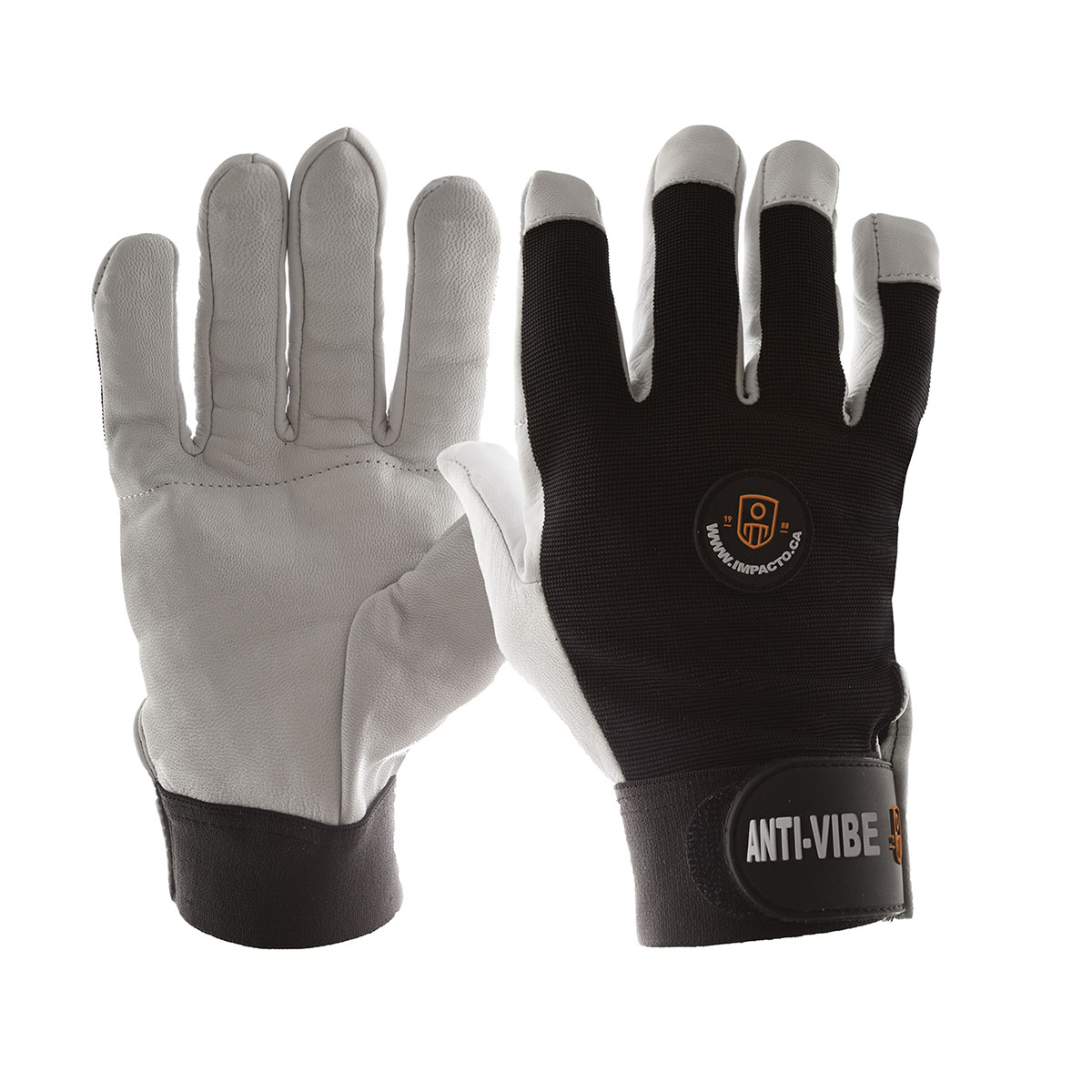 Impacto Anti-Vibration Air Glove Nylon Lycra with Pearl Leather Full Finger Large