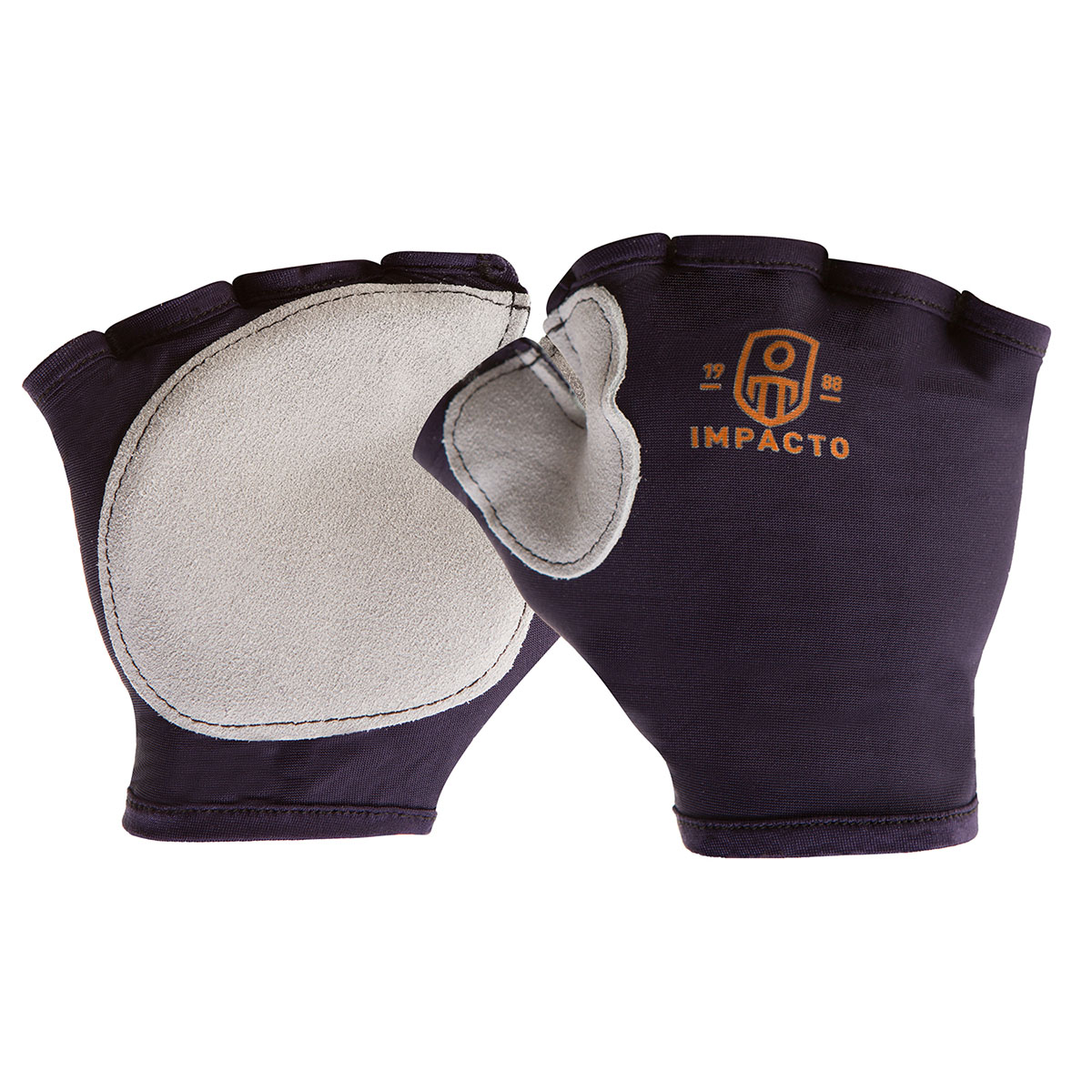 Impacto Anti-Impact Tool Grip Glove Nylon Lycra with Suede Leather Fingerless Large