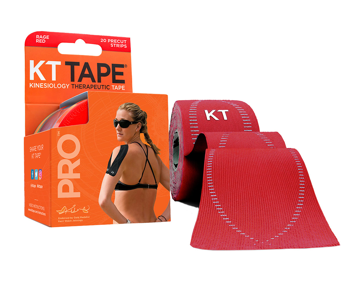 KT TAPE PRO Precut 10 Strip (20 each) Rage Red