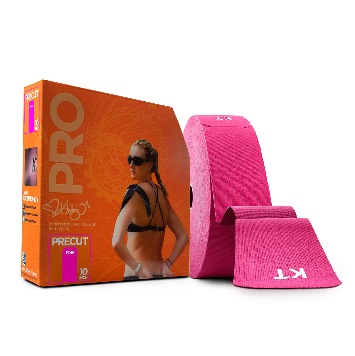 KT TAPE PRO Precut 10 Strip (150 each) Pink