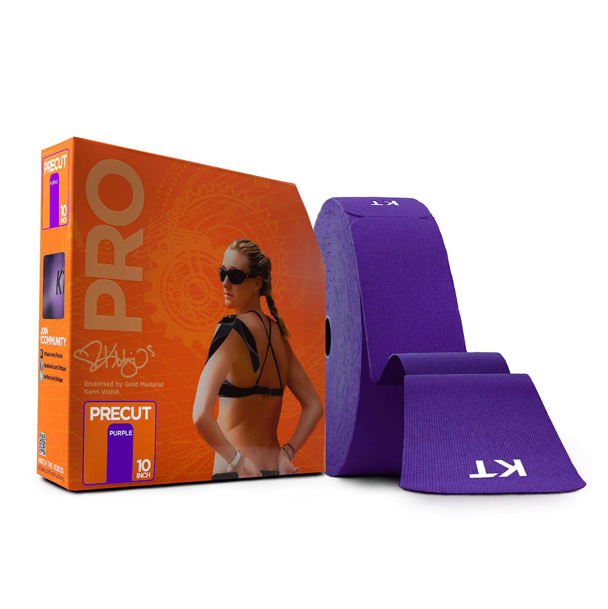 KT TAPE PRO Precut 10 Strip (150 each) Purple