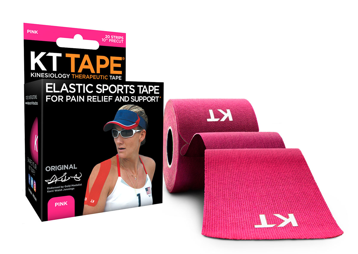 KT TAPE Cotton Precut 10 Strip (20 each) Pink