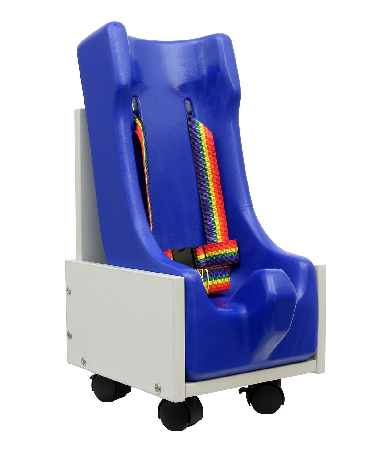 Skillbuilders 2-piece mobile floor sitter with wood base small