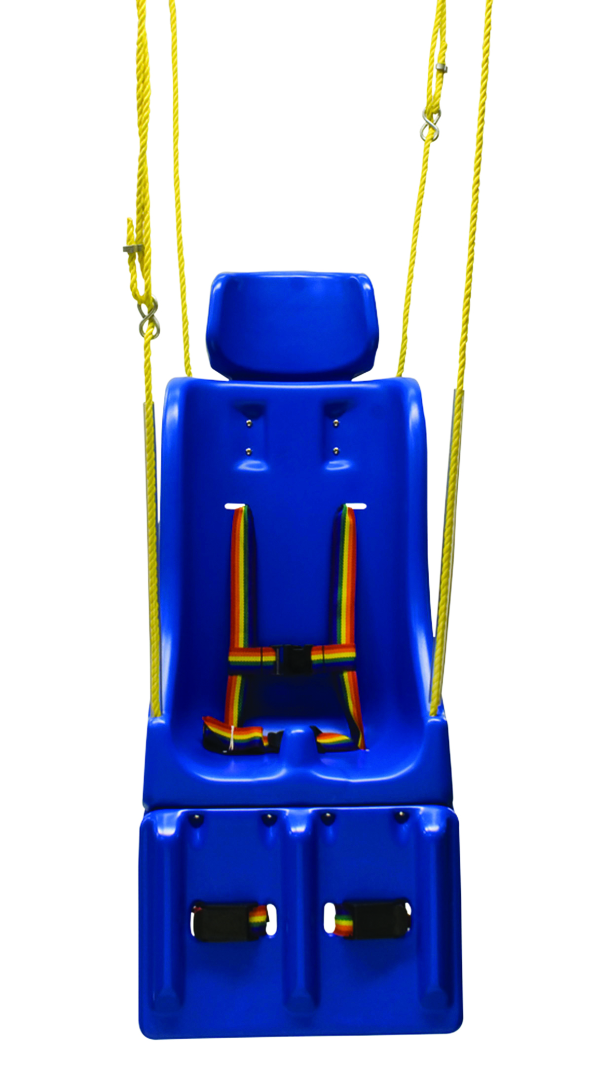 Full support swing seat with pommel head and leg rest medium (teenager) with rope