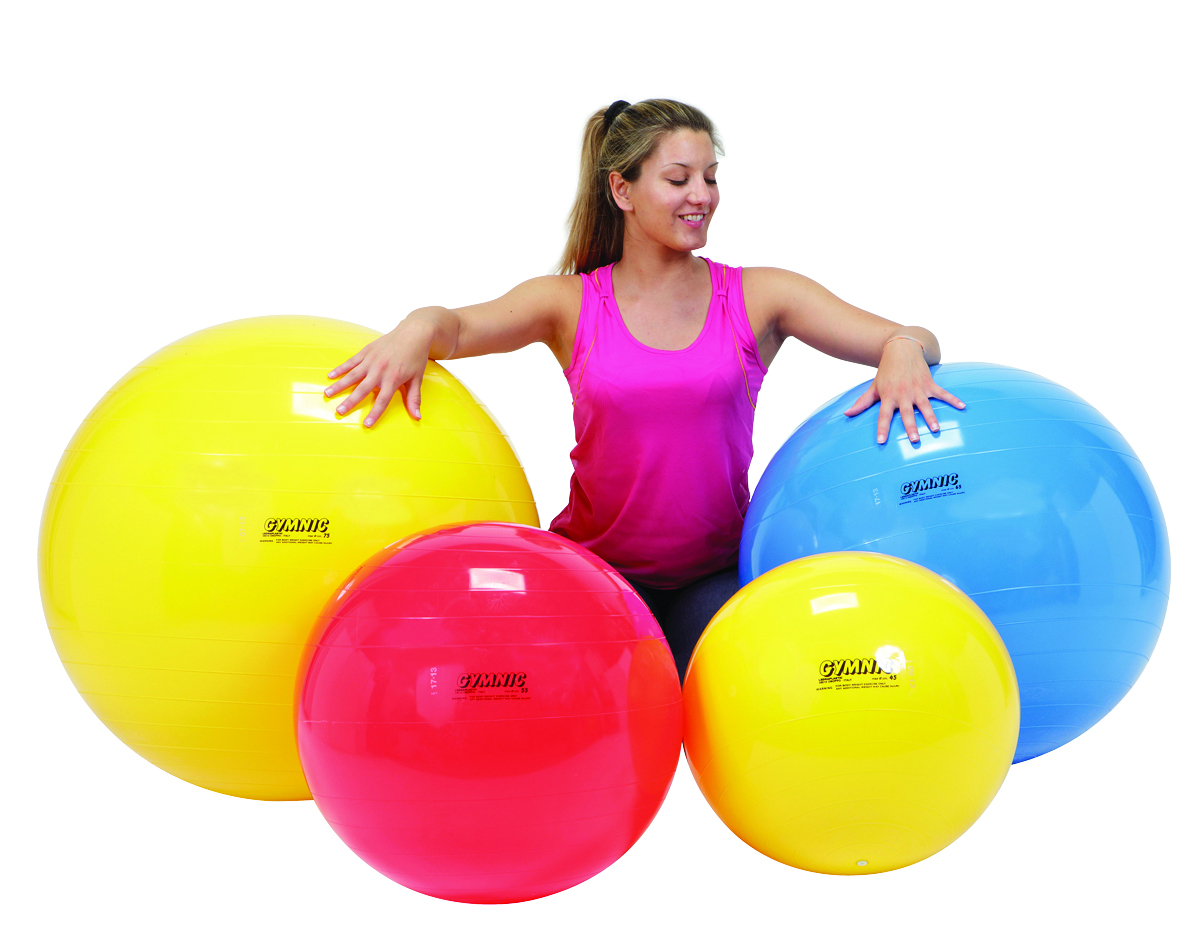 PhysioGymnic Inflatable Exercise Ball - Red - 30 (75 cm)