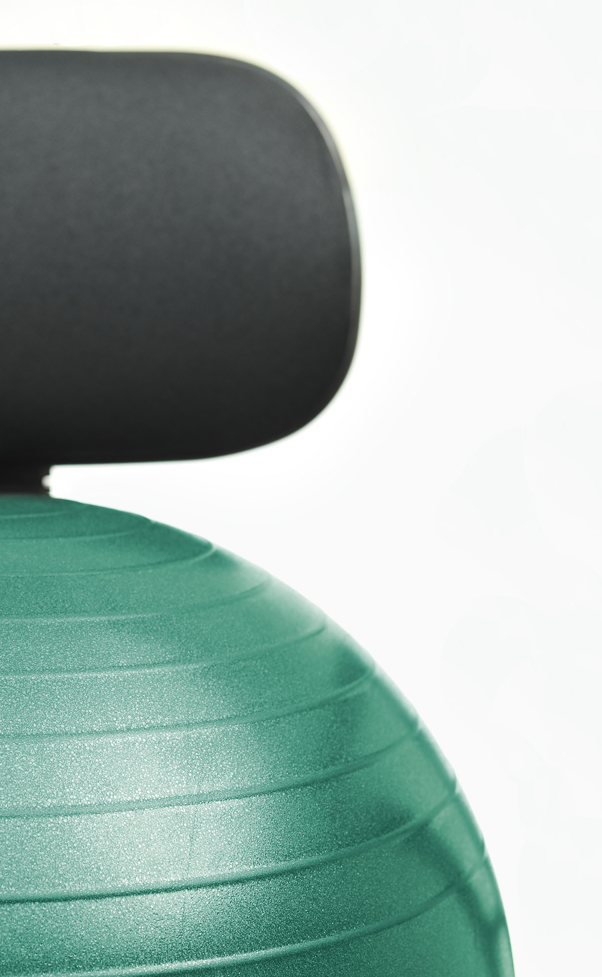 CanDo Ball Chair - Metal - Mobile - with Back - no Arms - with 22 Green Ball