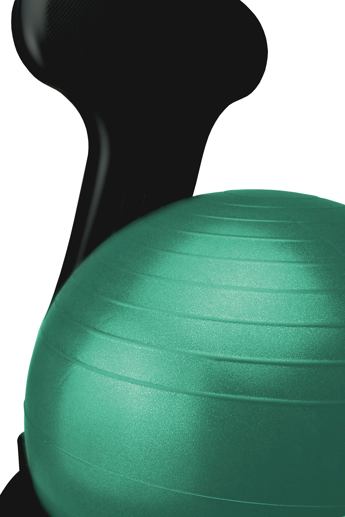 CanDo Ball Chair - Plastic - Mobile - with Back - Adult Size - with 22 Green Ball