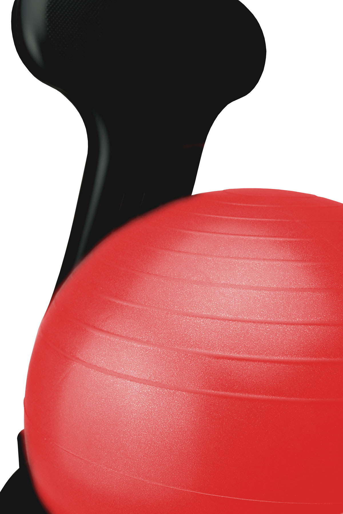 CanDo Ball Chair - Plastic - Mobile - with Back - Adult Size - with 22 Red Ball