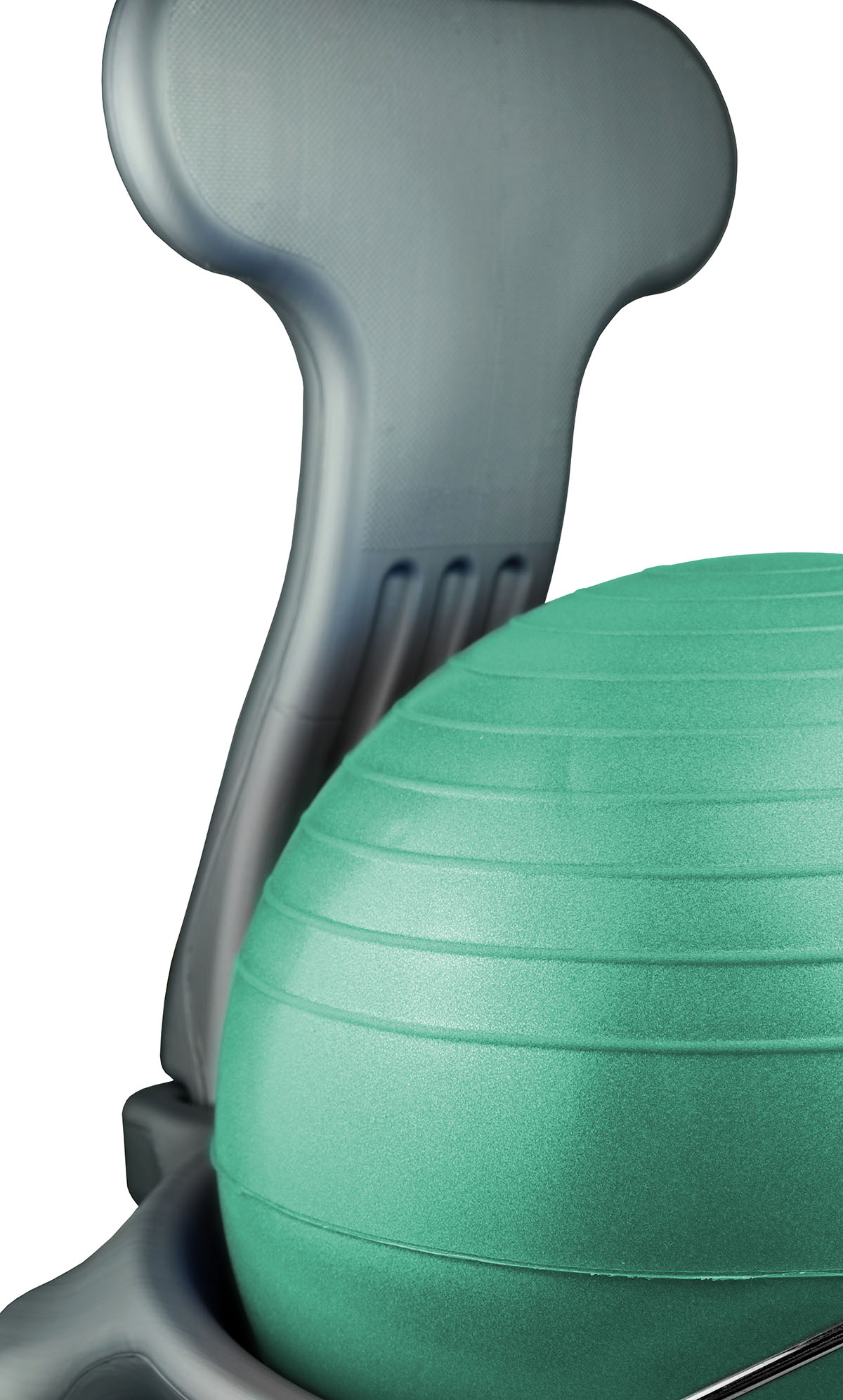 CanDo Ball Chair - Plastic - Mobile - with Back - Child Size - with 15 Green Ball