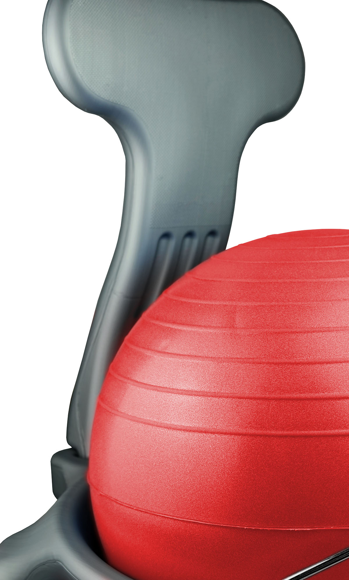 CanDo Ball Chair - Plastic - Mobile - with Back - Child Size - with 15 Red Ball