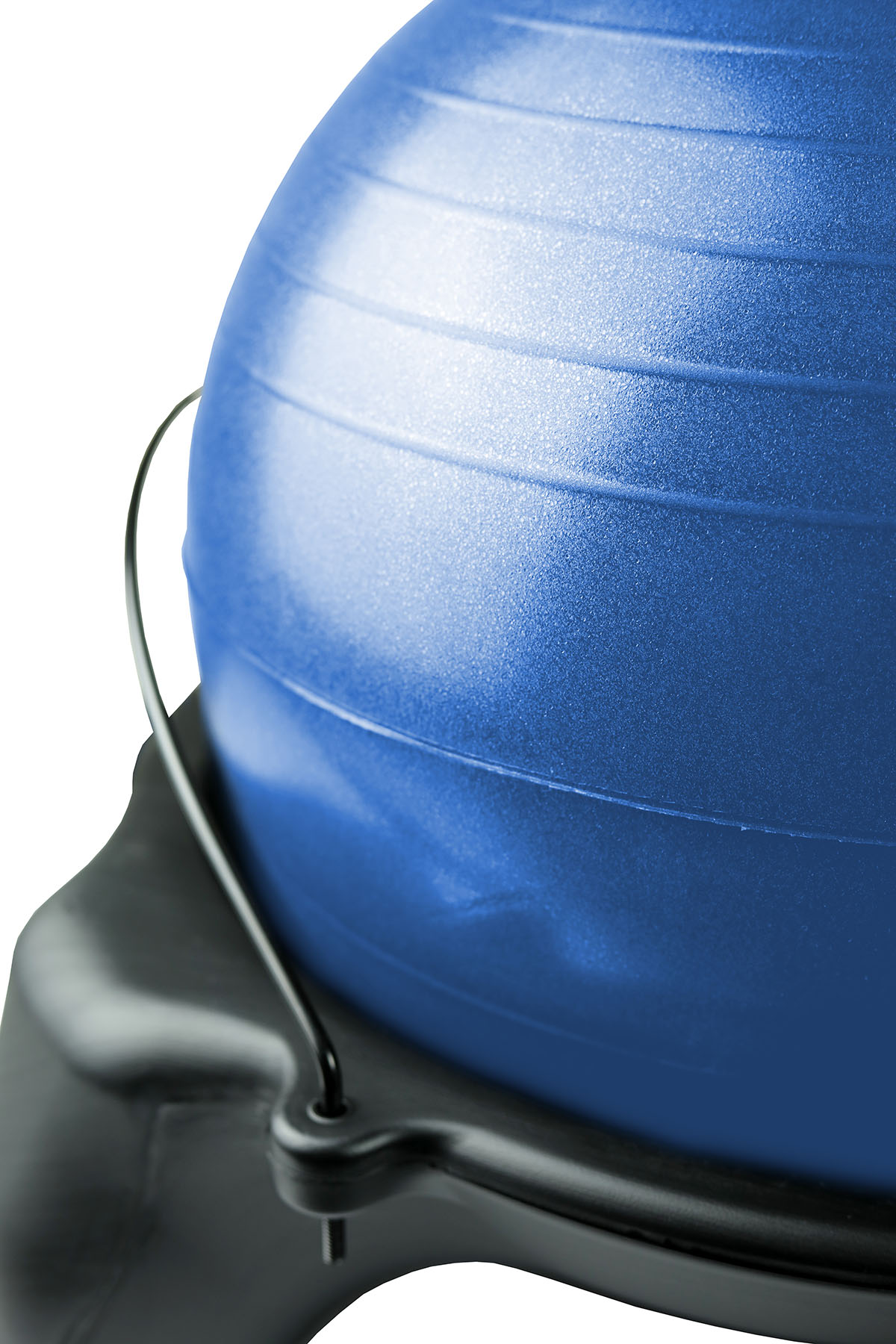 CanDo Ball Stool - Plastic - Mobile - No Back - Adult Size - with 22 Blue Ball