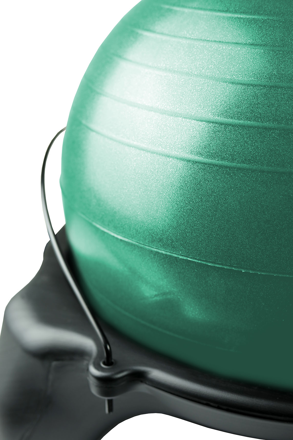 CanDo Ball Stool - Plastic - Mobile - No Back - Adult Size - with 22 Green Ball