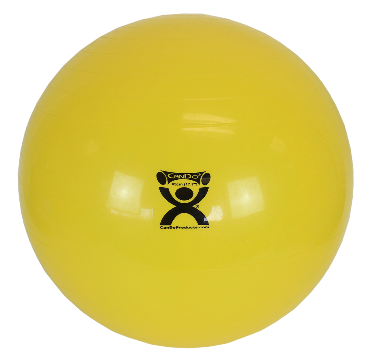 CanDo Inflatable Exercise Ball - Yellow - 18 (45 cm)