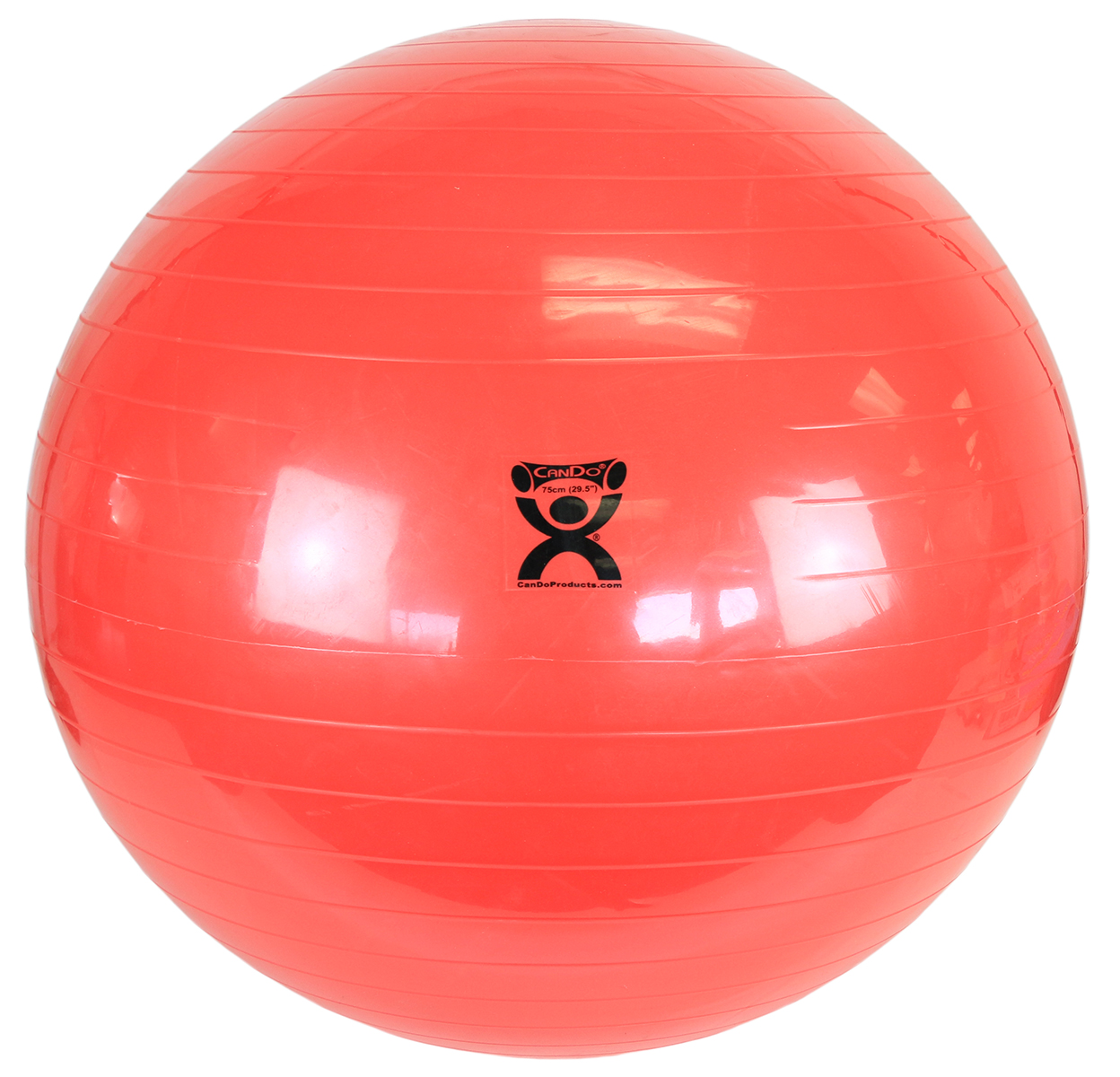 CanDo Inflatable Exercise Ball - Red - 30 (75 cm)