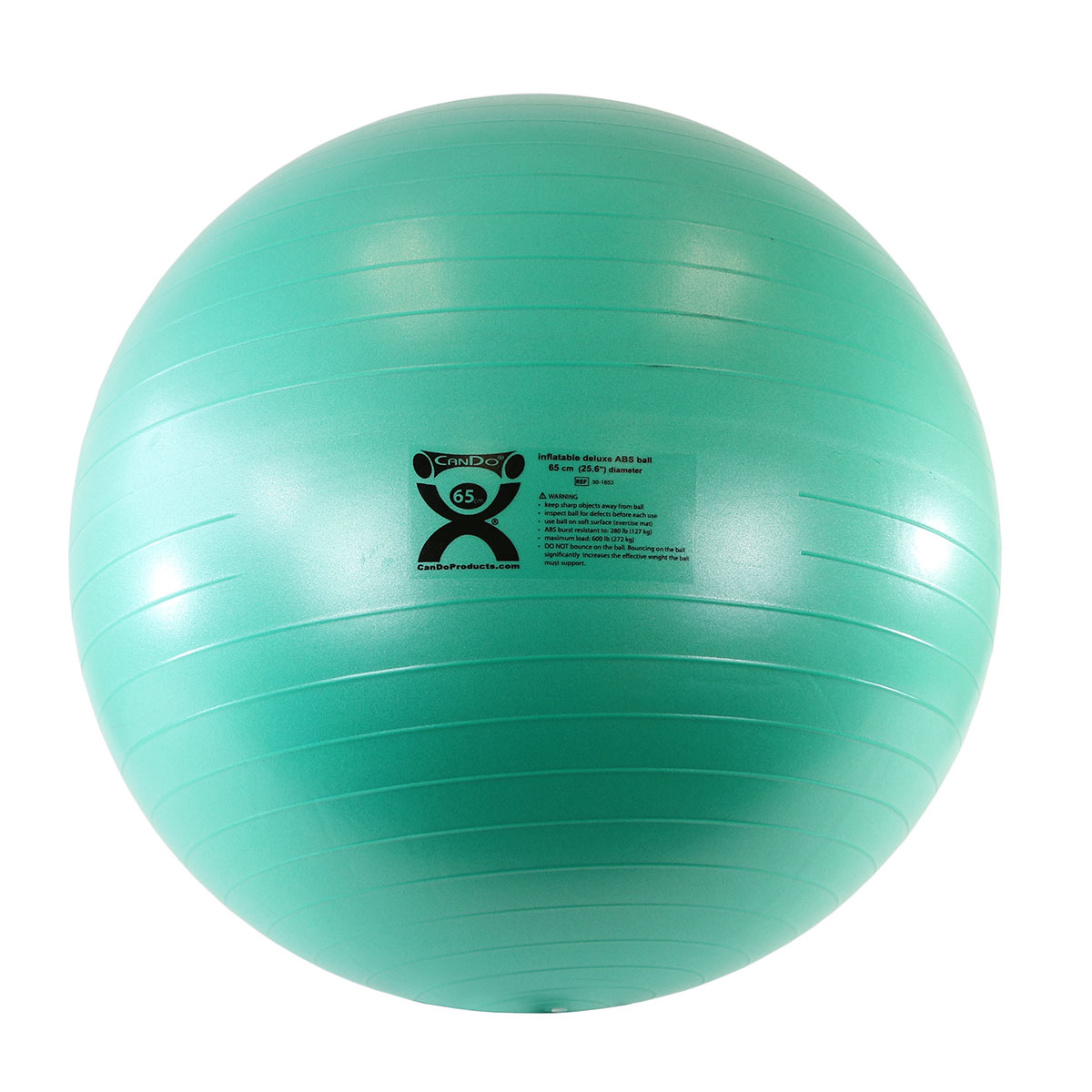 CanDo Inflatable Exercise Ball - ABS Extra Thick - Green - 26 (65 cm)
