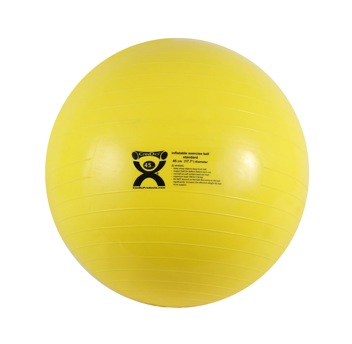 CanDo Inflatable Ball Yellow 45cm (17.7in)