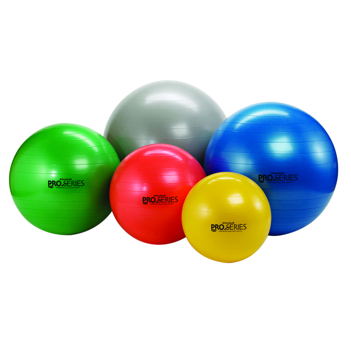 TheraBand Inflatable Exercise Ball - Standard - Silver - 34 (85 cm)
