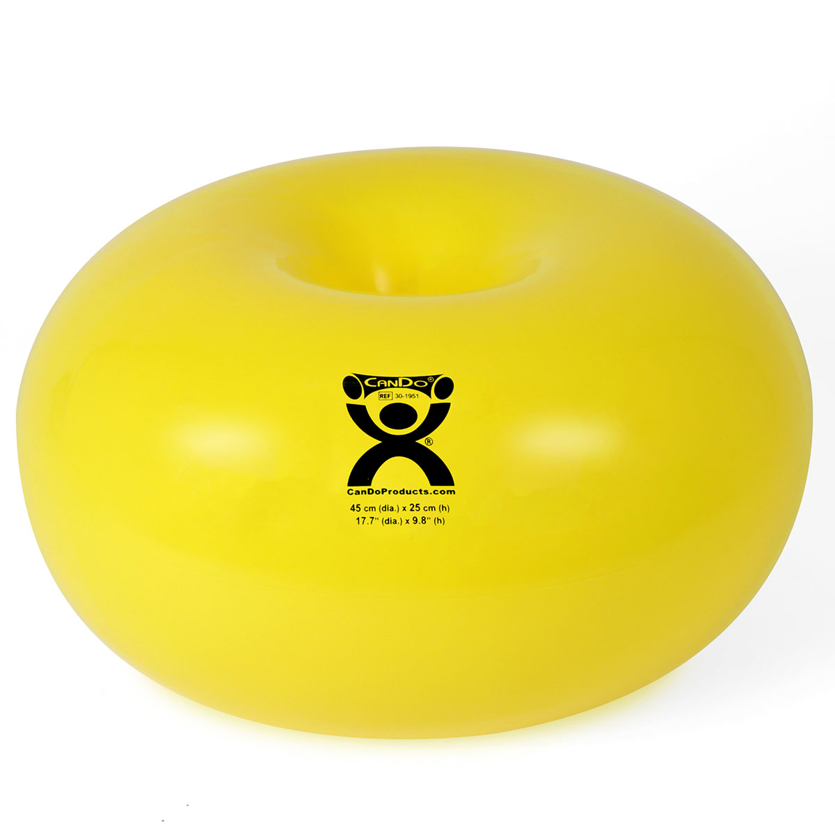 CanDo Donut Ball - Yellow - 18 Dia x 10 H (45 cm Dia x 25 cm H)
