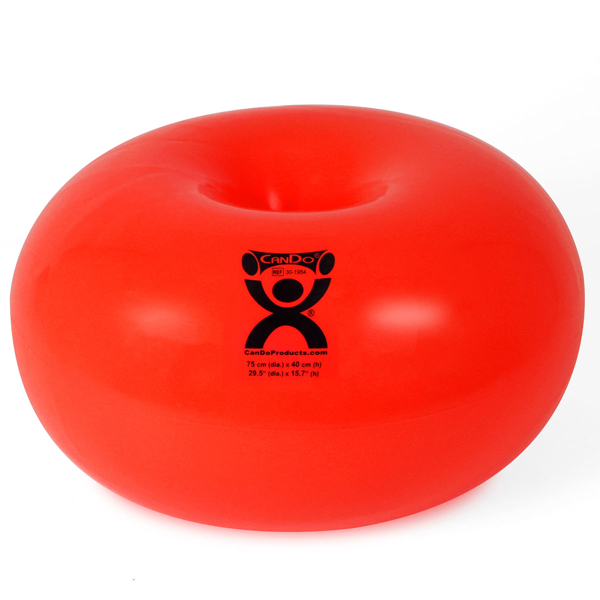 CanDo Donut Ball - Red - 30 Dia x 16 H (75 cm Dia x 40 cm H)