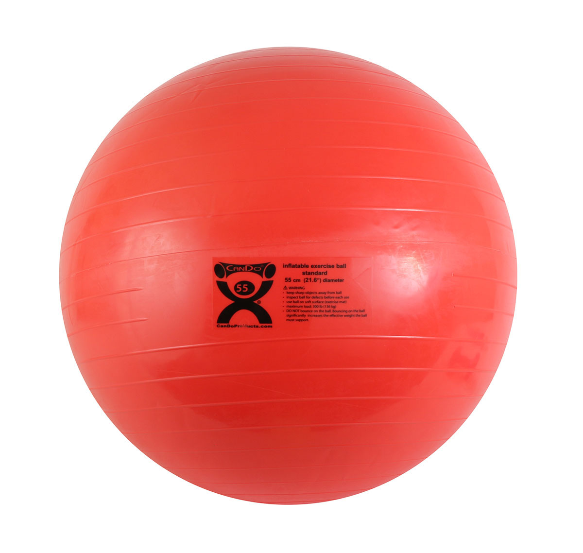 CanDo inflatable ABS ball 55 cm (21.7 in) red