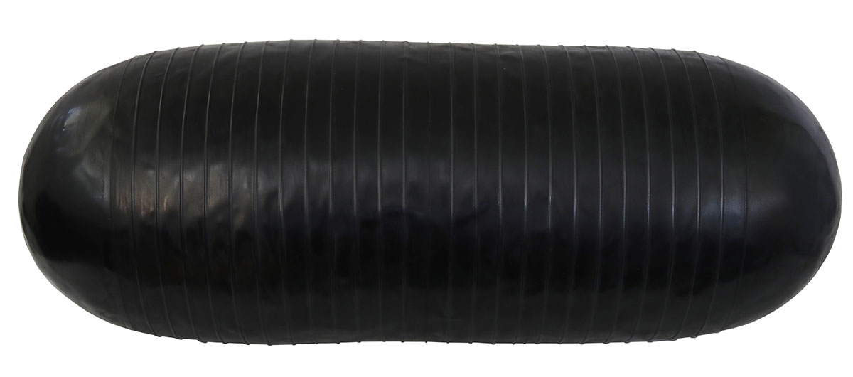 CanDo Inflatable Roller - Black - 9 x 28 - Round
