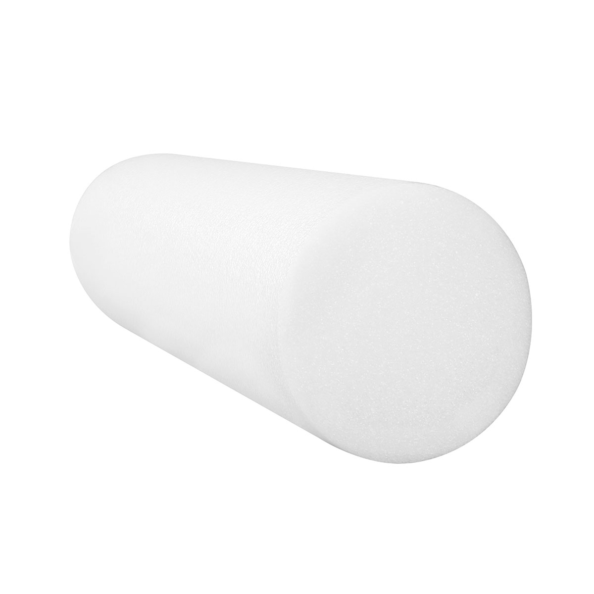 CanDo Foam Roller - White PE foam - 4 x 12 - Round