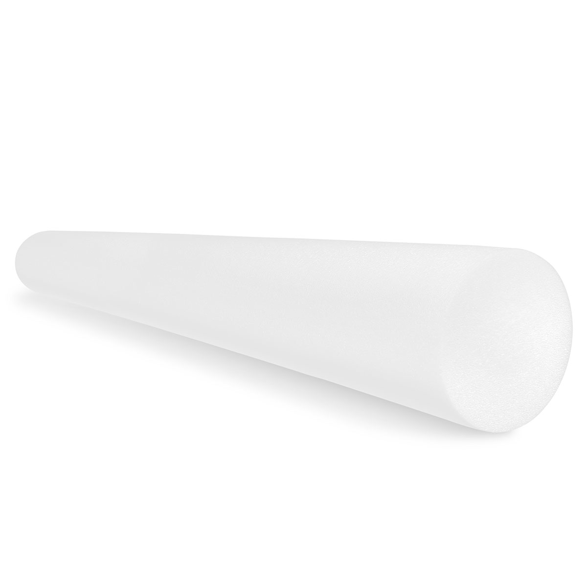 CanDo Foam Roller - White PE foam - 6 x 48 - Round