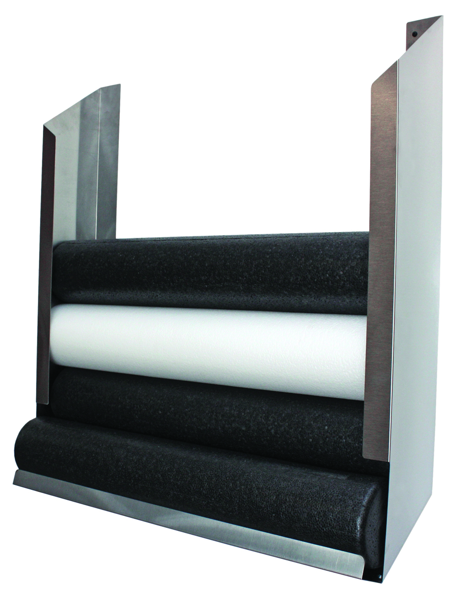 CanDo Foam Roller - Accessory - Wall-Mount Storage Rack - 36 W x 10 D x 40 H