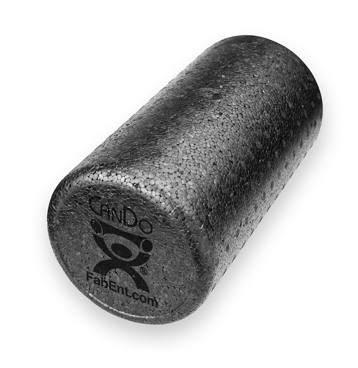 CanDo Foam Roller - Black Composite - Extra Firm - 6 x 12 - Round