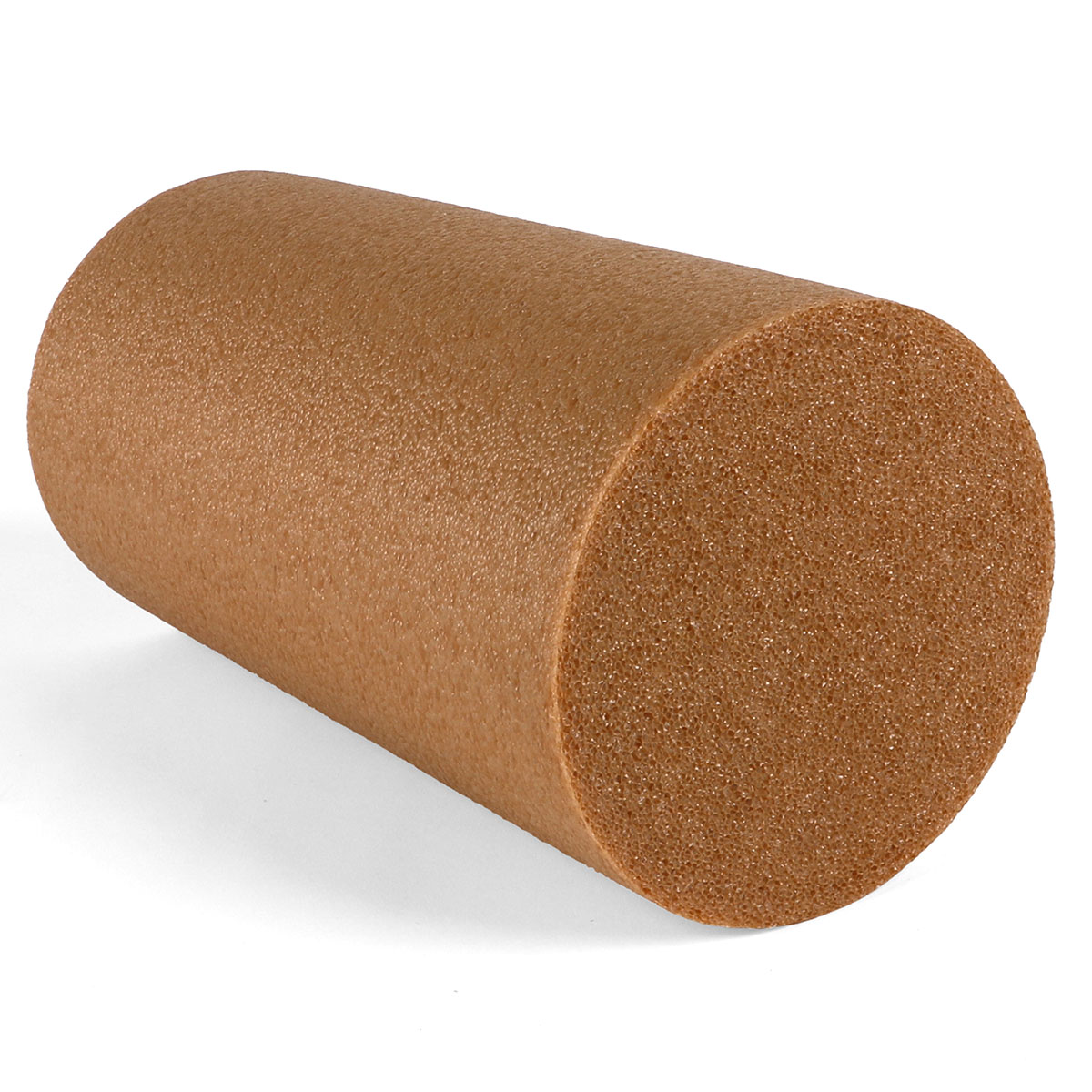 CanDo Foam Roller - Antimicrobial - Beige PE foam - 6 x 12 - Round