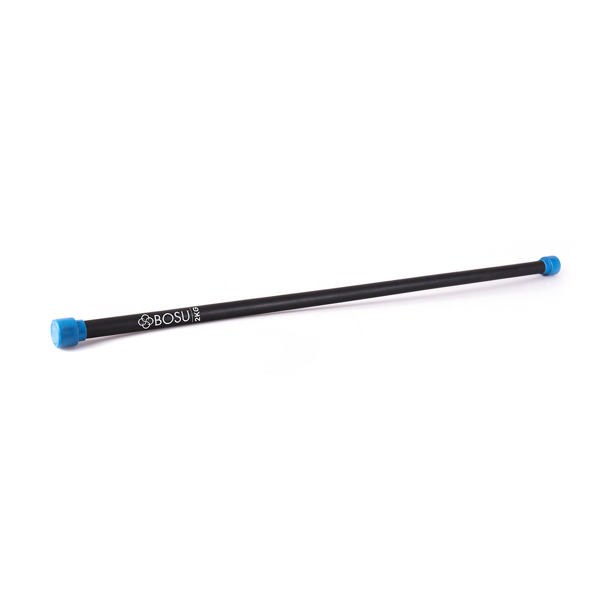 BOSU Weighted Bar Black Bar with Blue End Caps 2 kg (4.4 lbs.)