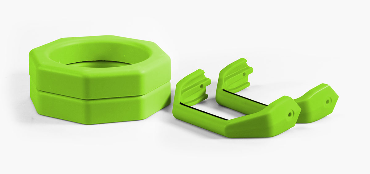 BOSU Surge Lime Green Handles and Endcap Kit