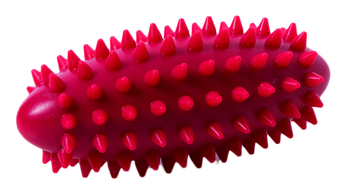 Knobbed Ball Long - 2.75 x 1.6 - Red