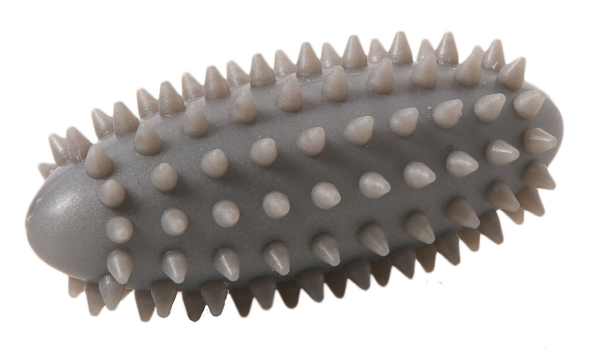 Knobbed Ball Long - 2.75 x 1.6 - Silver
