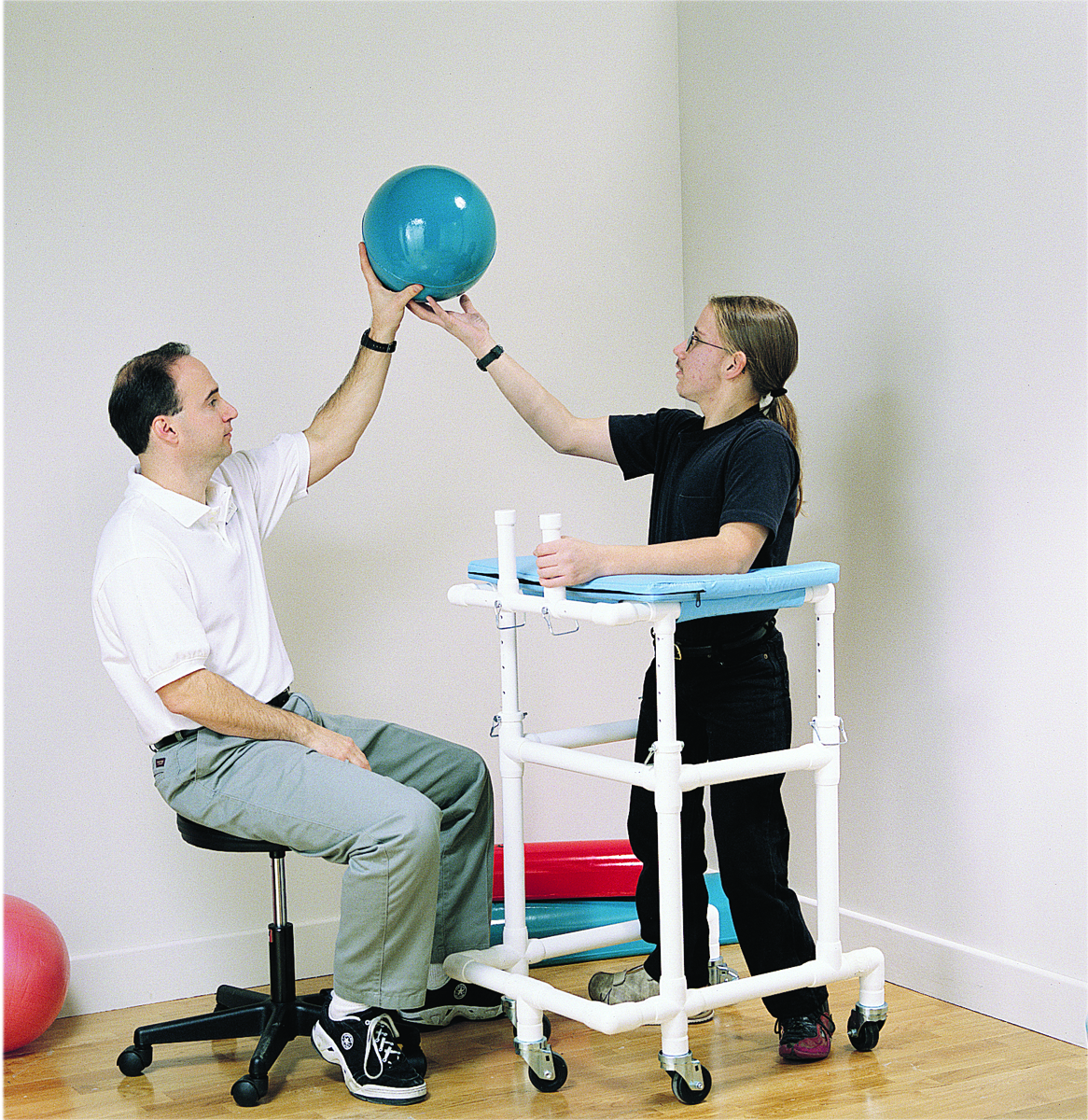PVC platform walker pediatric 30 - 42 inches