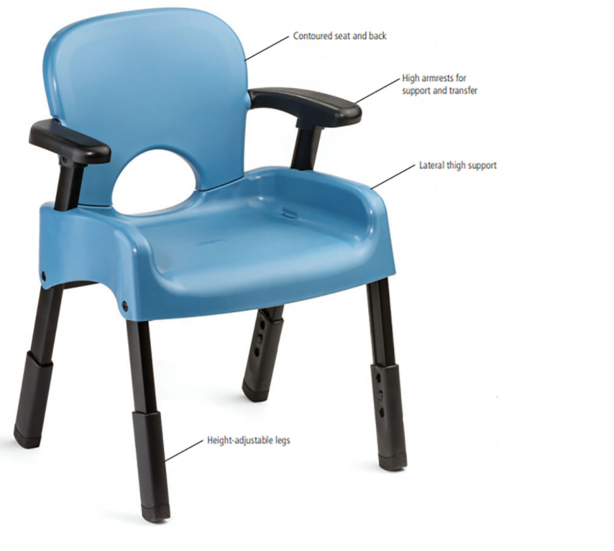Rifton Compass Chair with Standard Legs Low Friction Size 4