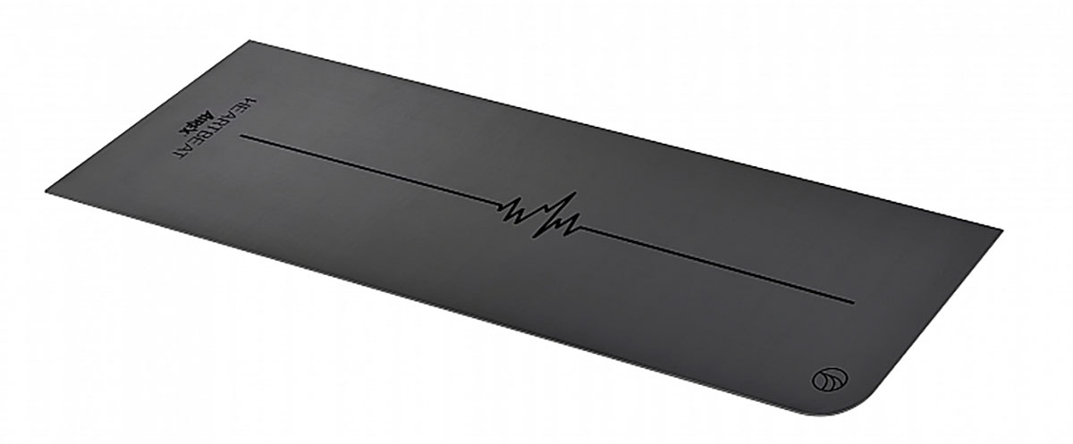 Airex Exercise Mat Heartbeat 72 x 24 x 0.16 Anthracite Case of 6