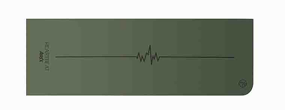 Airex Exercise Mat Heartbeat 72 x 24 x 0.16 Olive