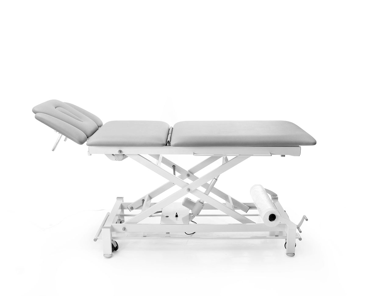 Galaxy 5 Section Wide Hi-Lo Treatment Table Foot Bar Lift w/Posture Flex 4 Casters
