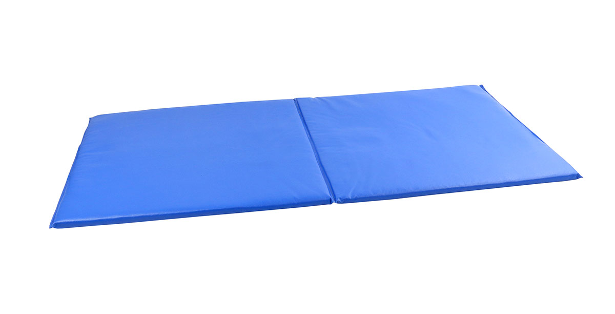 CanDo Exercise Mat - Center Fold - 1 PU Foam with Cover - 2' x 4' - Specify Color