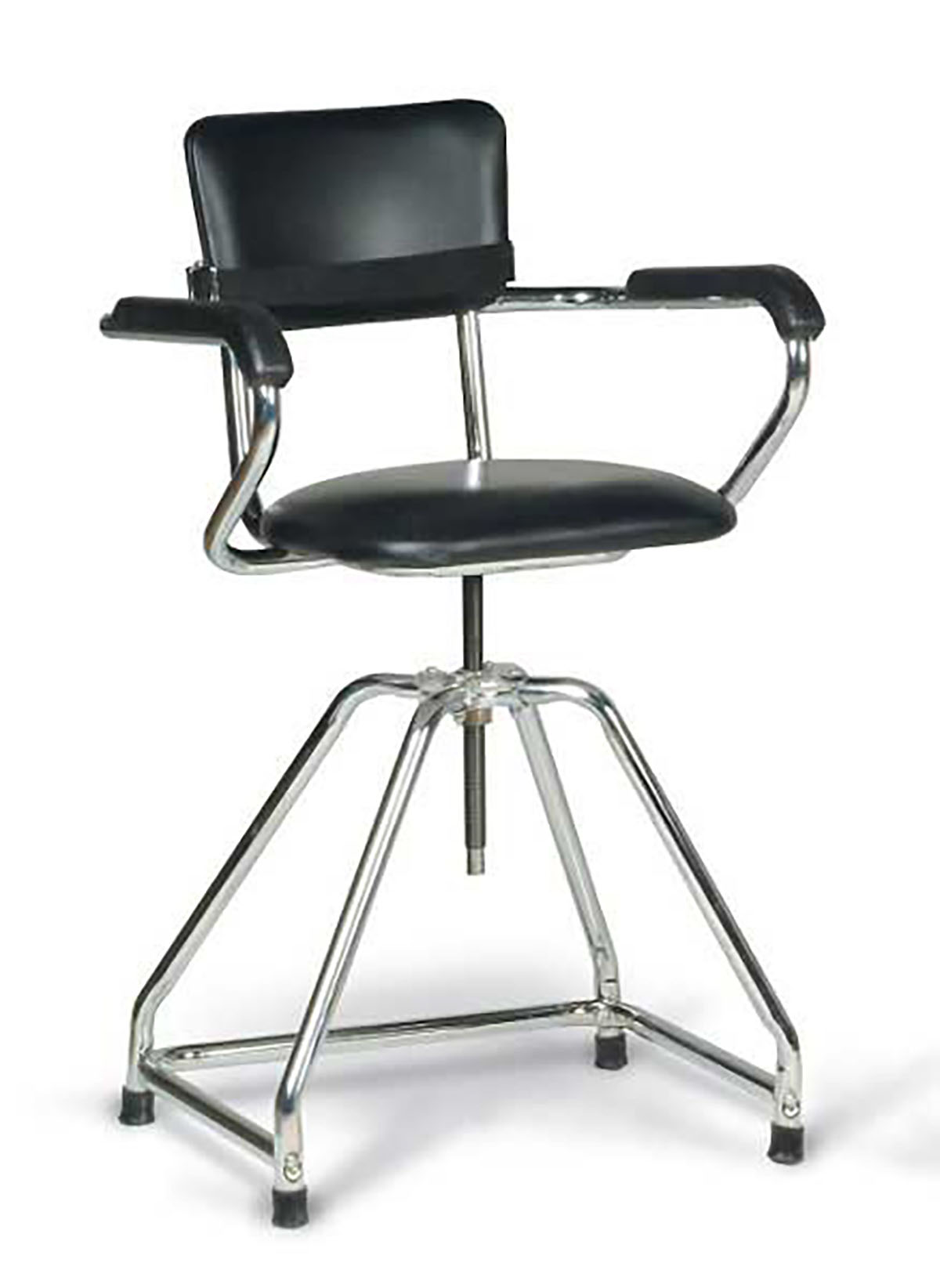Adjustable low-boy whirlpool chair with belt rubber tips