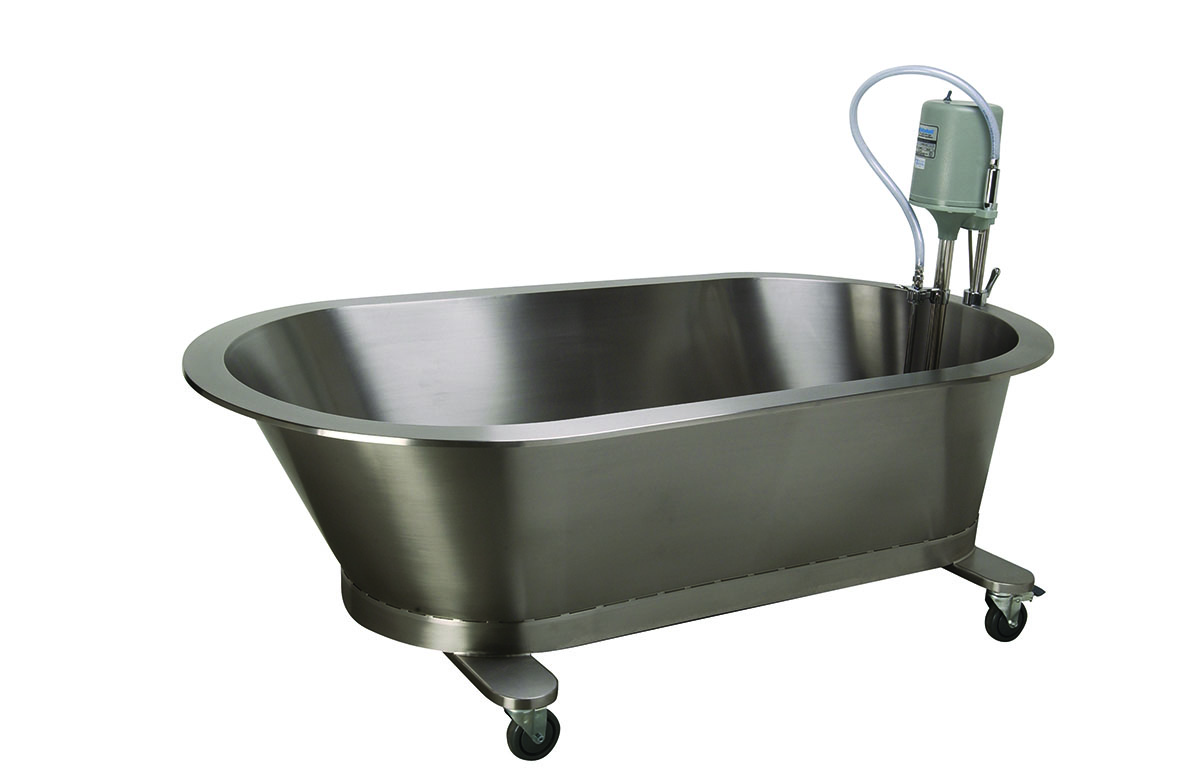 Low boy mobile whirlpool slant back SB-100-M 100 gallon 76Lx40Wx26D