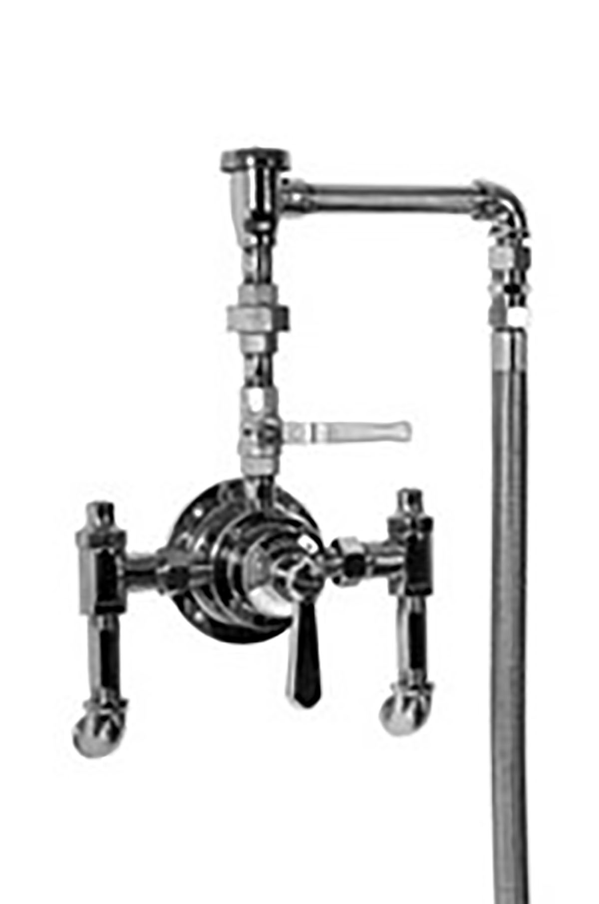 Thermostatic water mixing valve assembly 15GPM 1/2piping