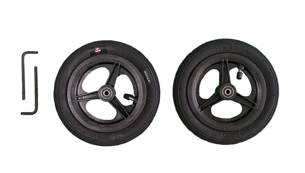 Zeen Accessory Spare Wheel Kit 2 Pneumatic Tires