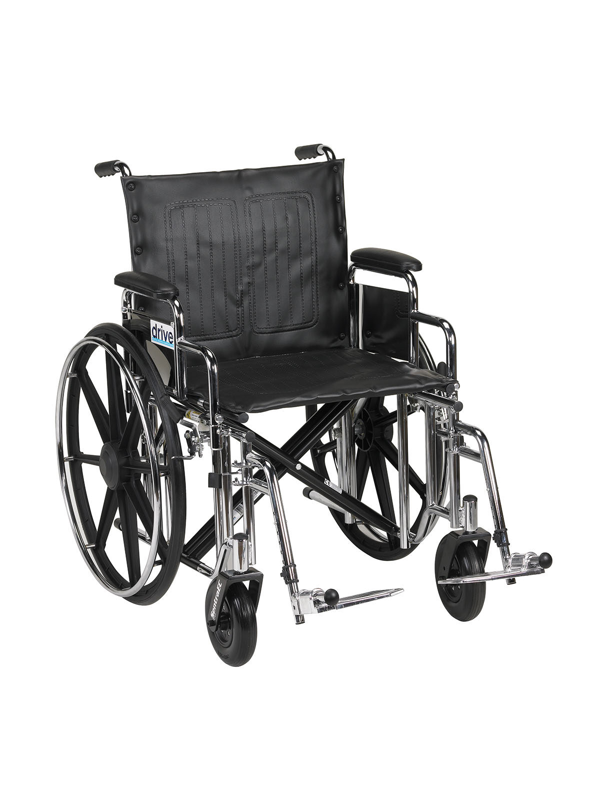 Sentra Extra Heavy Duty Wheelchair Detachable Desk Arms Swing away Footrests 20 Seat