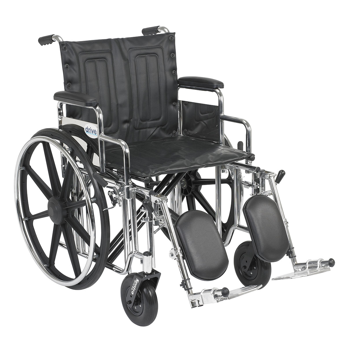 Sentra Extra Heavy Duty Wheelchair Detachable Desk Arms Elevating Leg Rests 20 Seat