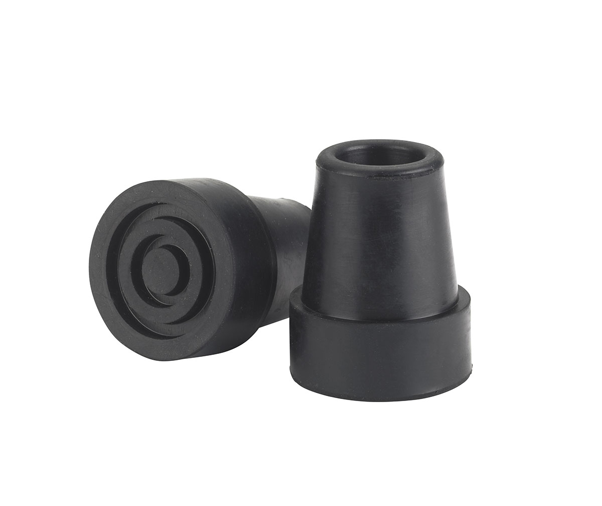 Drive Replacement Cane Tip 3/4 Diameter Black Pair
